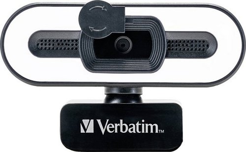 Verbatim Webcam mit Mikro+Licht AWC-02 Full HD 1080p Autof retail Webcam