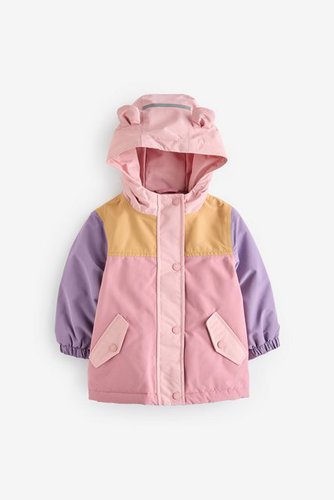 Next Regenjacke Wasserfester Mantel mit Farbblockoptik (1-St)