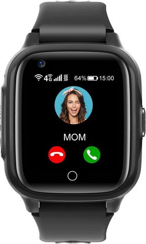 Krostming Unbekannten Anruf ablehnen Smartwatch (4G), Stoppuhr Klassenmodus Musik Player Vibrationsbenachrichtigung Geschenk