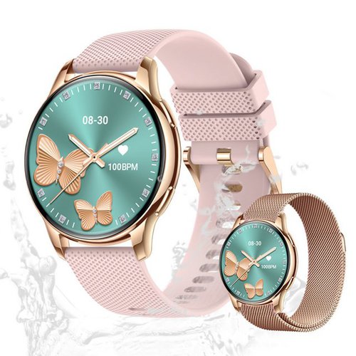 Valdus Damen's Fitness-Tracker Telefonfunktion Elegant Smartwatch