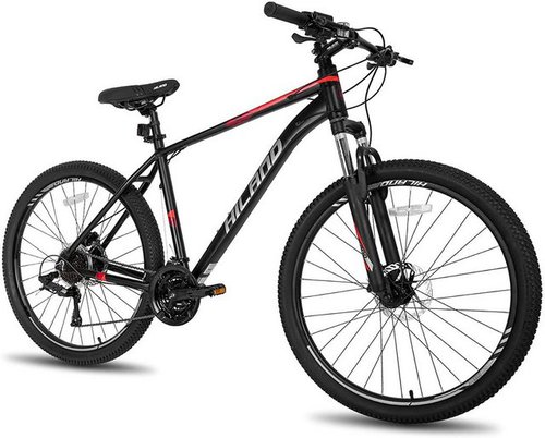 Hiland Mountainbike 26/27,5 Zoll - 18 Gang MTB Mit Scheibenbremsen & Federgabel
