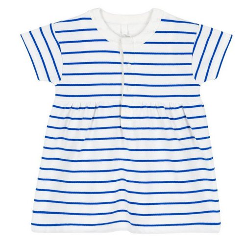 Petit Bateau Bodykleid Babykleid Body Bodykleid blau weiß