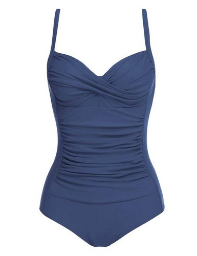 Lkupro Badeanzug Damen Badeanzug Tummy Control Retro Klassisch Bademode Ruched Bauchweg