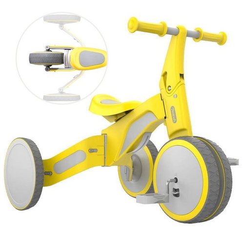 Xiaomi Kinderfahrrad Kinder Verwandlung Dreirad Reiten und Rutschen Dual Mode, 1 Gang, Verformbares Hinterrad, 8 Arten von Sicherheitsschutz