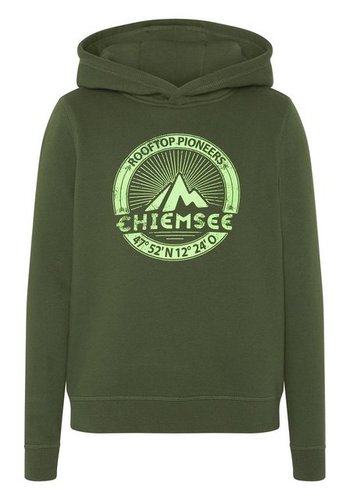 Chiemsee Kapuzensweatshirt Hoodie mit Label-Mountain-Print 1