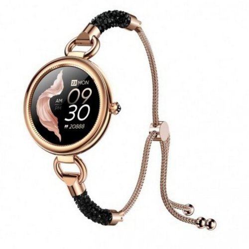 Maxcom Crystal Harmony Smartwatch Schwarz Watch, 1-tlg.