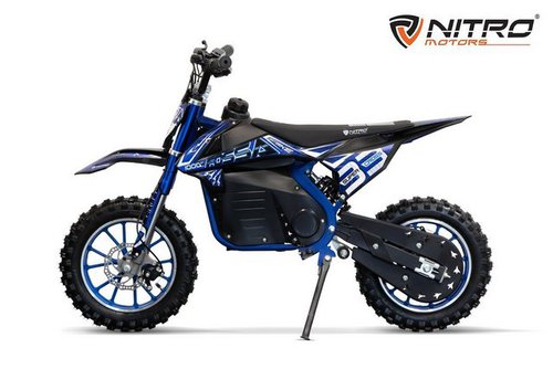 Nitro Motors Dirt-Bike 1000W Eco midi Kinder Dirtbike Fossa 10" Elektro, 3 Gang