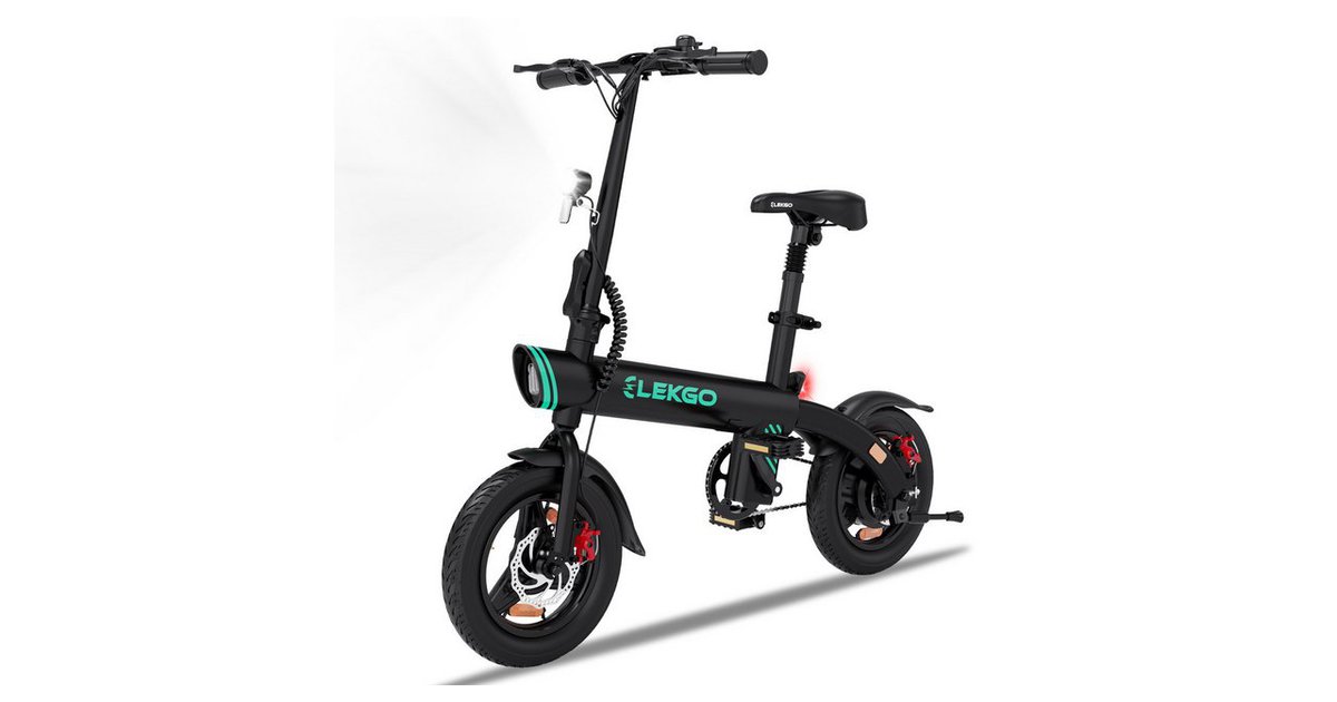Elekgo EBike 14 Zoll Elektrofahrrad mit 280,8Wh Akku City E bike maximal 40km, 1 Gang