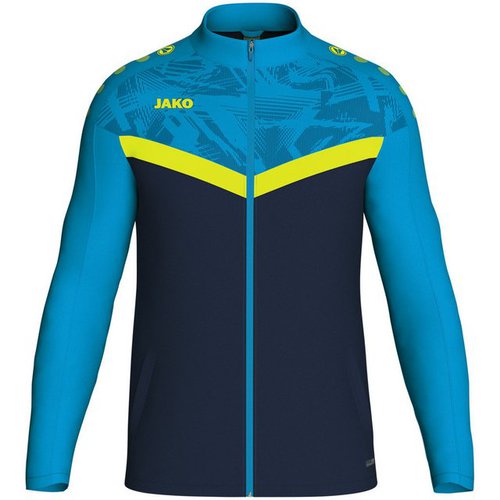 Jako Trainingsjacke Polyesterjacke Iconic marine/blau/neongelb