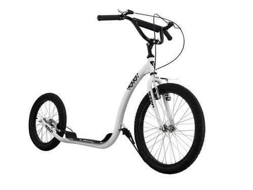 Toys Store Kinderfahrrad Tretroller City Scooter Roller Master 20" / 16" Zoll Dogscooter V-Break Weiss, 1 Gang