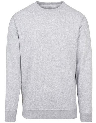 Build Your Brand Sweatshirt schwerer Herren Crewneck Sweater Pullover S bis 5XL