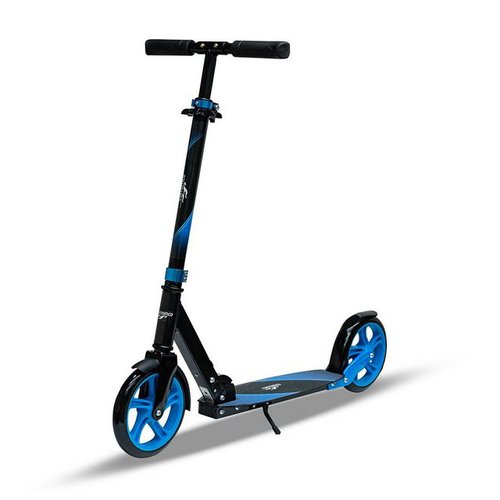Carromco Scooter XT-200, Tretroller für Kinder und Erwachsene, klappbar, Lenkerhöhe verstellbar, große Reifen