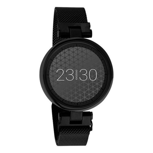 Oozoo Smartwatch Q00411 Armbanduhr Schwarz Milanaiseband 39 mm Smartwatch