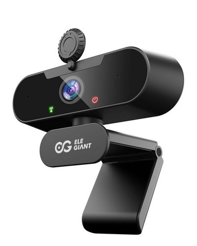 Elegiant EGC-C02 Full HD-Webcam (Full HD, besonders für Streaming, kristallklare Videotelefonate, scharfe Bilder)