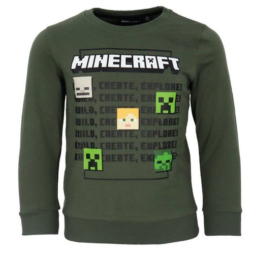 Minecraft Sweater Creeper Alex Kinder Jungen Pulli Pullover Gr. 116 bis 152
