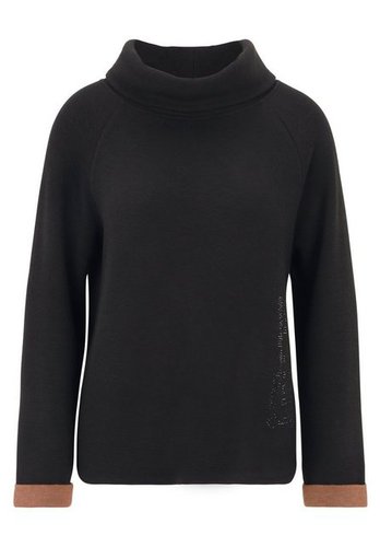 Betty Barclay Sweatshirt mit hohem Kragen (1-tlg) Glitzersteine