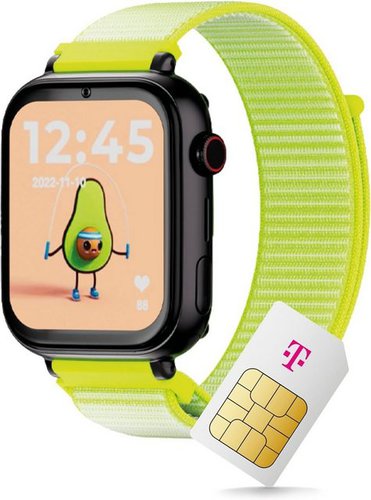 Deutsche Telekom SaveFamily SaveWatch Kinder Smartwatch (1,85 Zoll), mit GPS und Anruf Funktion, Nachrichten, Schulmodus, SOS