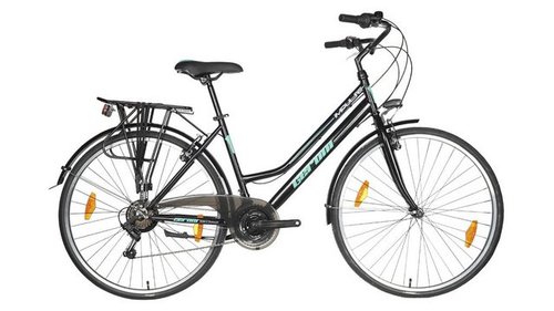 Luchs Cityrad 26" Zoll "Impulse" Trekkingrad Mädchenfahrrad, Cityfahrrad, 21 Gang SHIMANO, 47er Rahmen, Gepäckträger – StVZO-Zulassung