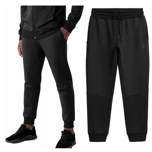 4f Trainingstights - Herren Jogginghose Sporthose mit Comfort Bund, schwarz
