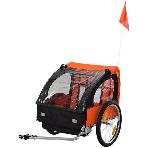 Homcom Fahrradkinderanhänger Kinderanhänger