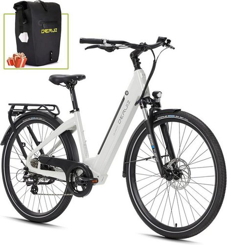 Sinaopus E-Bike DQ-02 City Elektrofahrrad 28 Zoll mit 650 Wh Akku, Bangfang Motor, 8 Gang Shimano, Bafanag Heckmotor, Kostenlose Fahrradtasche während des Black Friday