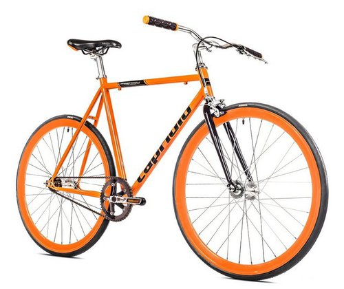 Breluxx Cityrad Cityrad Singlespeed 700C/1, 28 Zoll Fixie Fastboy City-orange, 1 Gang, keine Schaltung