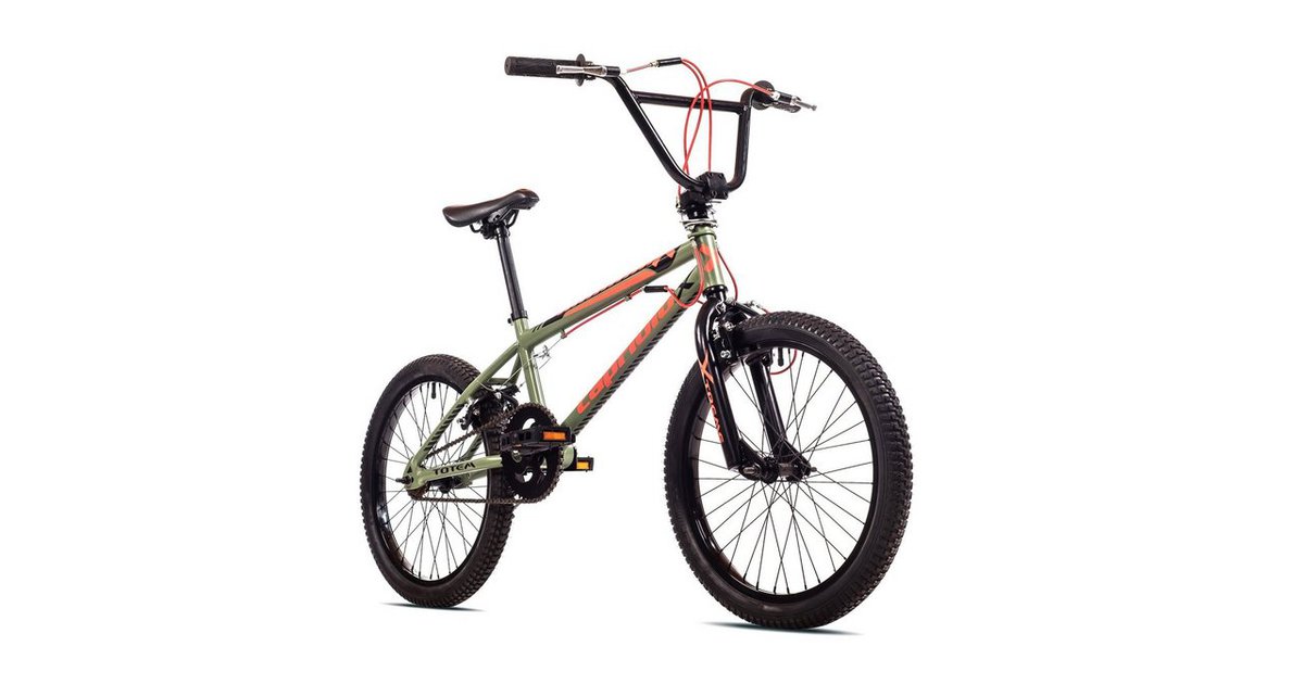 Breluxx BMXRad 20 Zoll BMX TOTEM olive, 360° RotorSystem, Freestyle