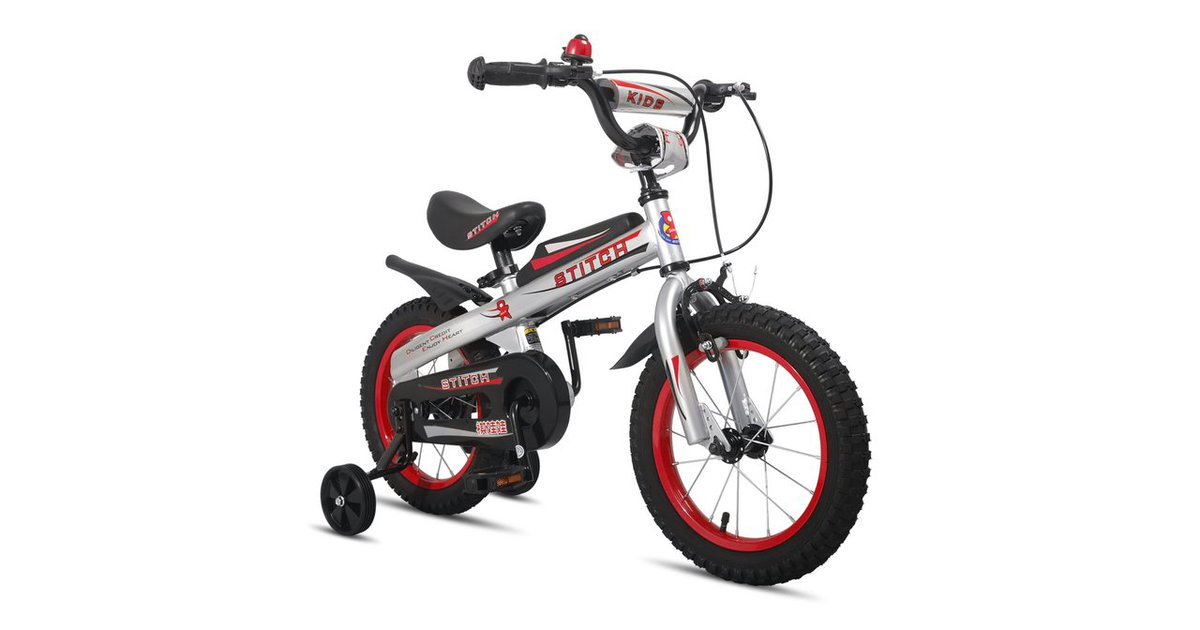  Foto zu Hiland Kinderfahrrad Stitch 12/14/16 Zoll,mit Stützräder,Klingel 