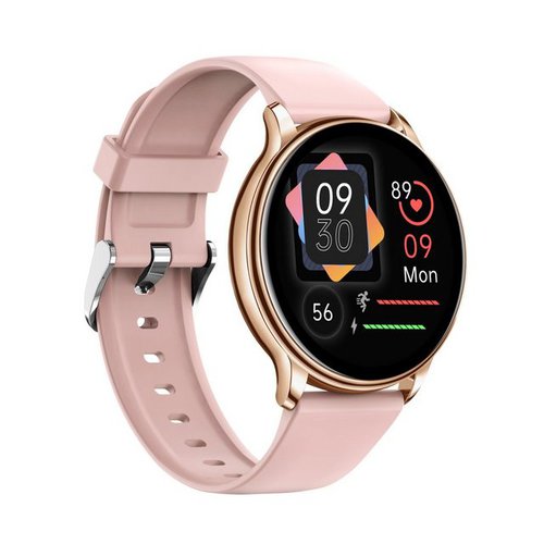 Levowatch F2 Damen mit Telefonfunktion & Thermometer, Fitness Tracker Smartwatch (3,8 cm/1,3 Zoll, Android / iOS), inkl. Wechselarmband, Alu-Umrandung, Frauenmonitor, Puls, Anrufe, wasserdicht, Blutdruck, Musiksteuerung, 2x Armbänder, Markenqualität