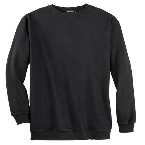 Adamo Sweater Übergrößen Rundhals Sweatshirt schwarz von Fashion