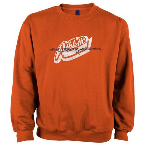 Dave's Sweater Sweatshirt Herren Übergröße orange DAVE´S