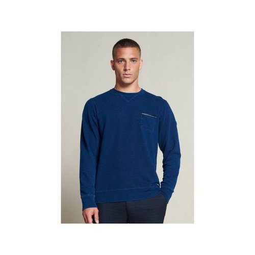 Dstrezzed Sweatshirt blau regular fit (1-tlg)