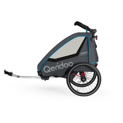 Qeridoo Fahrradkinderanhänger Fahrradanhänger Qupa 2 Modell 2023