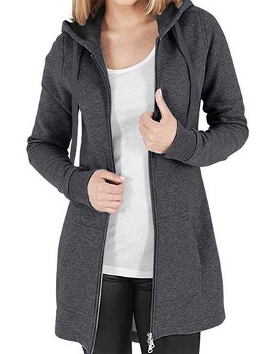 Eliauk Kapuzensweatjacke Damen Sweatjacke Hoodie mit Zipper