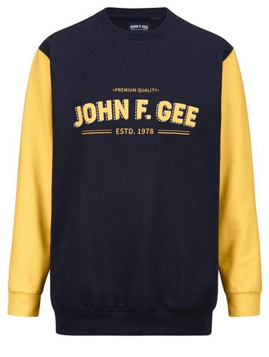 John F. Gee Sweatshirt Sweatshirt aus reiner Baumwolle