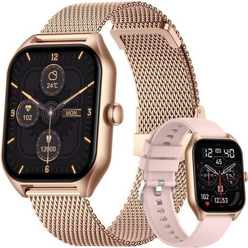 Haiaveng Damen Herren Smartwatch Smartwatch, Sportuhr mit 50 Sportmodi,Wasserdicht IP68,Uhren Watch für Android IOS