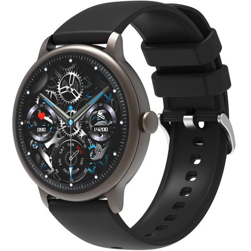 Sintech Smartwatch, Fitnessuhr Tracker mit Telefonfunktion 1.96" HD Display Smartwatch (1.43" cm) IP68 Wasserdicht Fitness Tracker für iOS und Android, Musiksteuerung, Herzfrequenz, Schrittzähler, Kalorien, mit personalisiertem Bildschirm