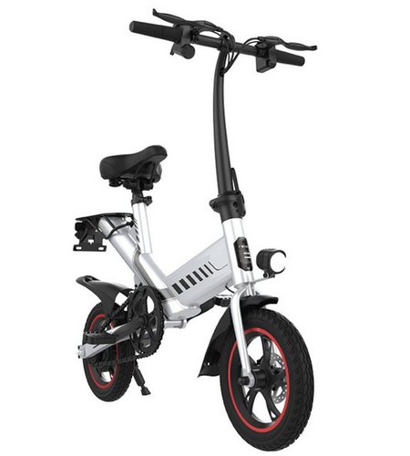 Fine Life Pro E-Bike 1YS 12-Zoll, Hinten montierter Motor, (Set, Mit Batterieladegerät), 120kg Traglast 3 Modi selbstbestimmt umweltfreundlich leicht