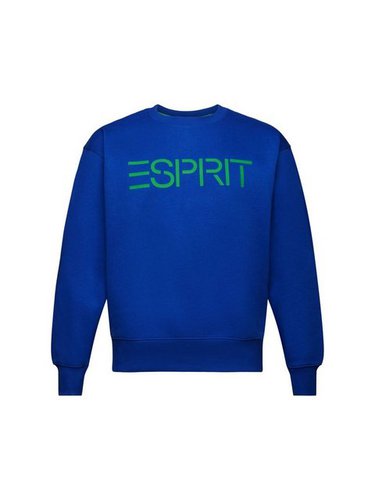 Esprit Sweatshirt Unisex Logo-Sweatshirt aus Baumwollfleece (1-tlg)