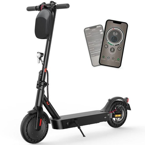 Iscooter E-Scooter 10 Zoll E Scooter mit Straßenzulassung, 500 W, mit ABE, 20,00 km/h, 40 KM Reichweite, klappbar, Duales Bremssystem, Belastung bis 120kg