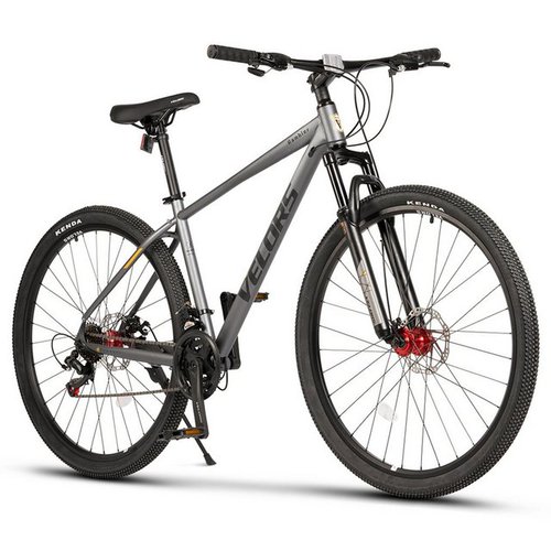 Velors Mountainbike 26 27.5 29 Zoll Fahrrad für Damen Herren, 21 Gang Shimano Tourney TZ Schaltwerk, Kettenschaltung, Aluminium Rahmen Kenda, Jugendfahrrad MTB Hardtail