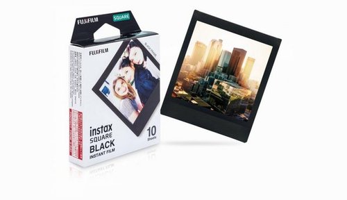 Fujifilm Instax Square Film Black Frame Sofortbildkamera