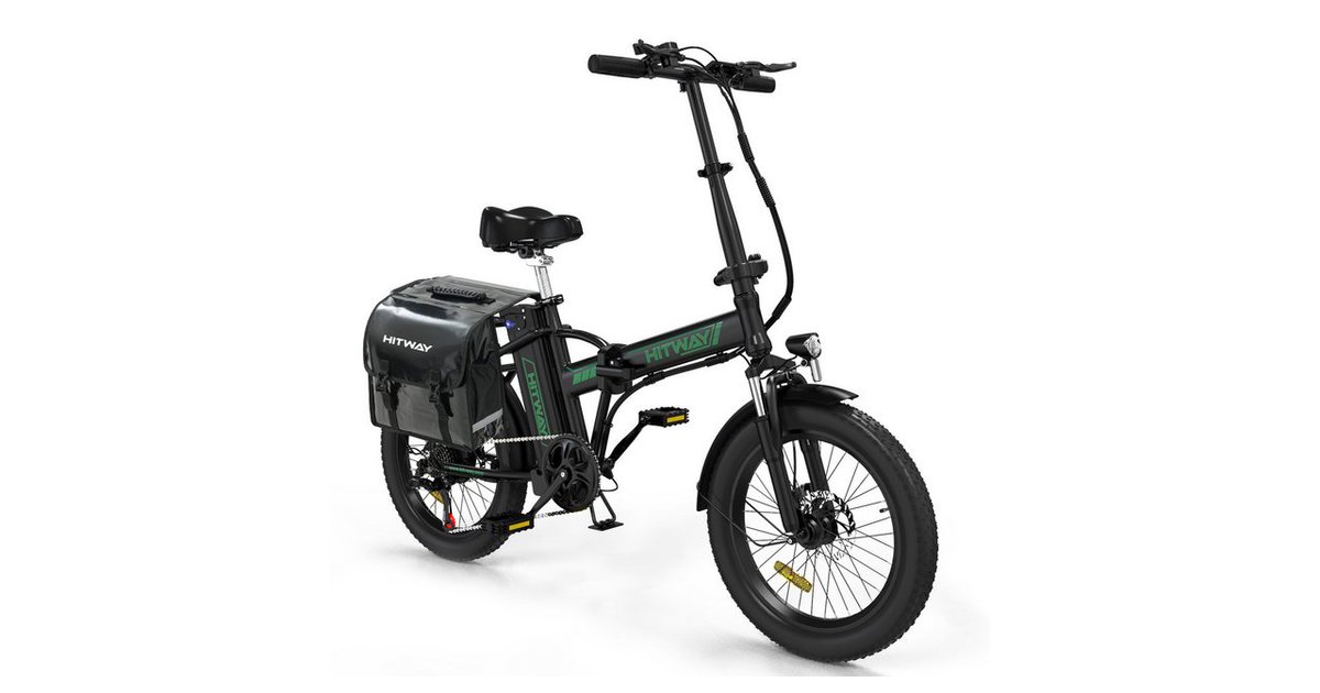 YOSE POWER 36V 250W Heckmotor 20'' Faltrad Ebike, Shimano 7 Gang Schraubritzel Damen E Bike Mit 36v 13ah Akku