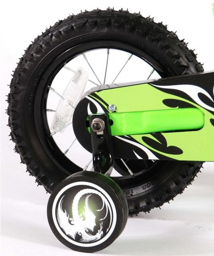 Volare Kinderfahrrad Motobikeoptik - 12 Zoll - 95% zusammengebaut - verschiedenen Farben, 1 Gang, bis 60 kg, Lenkerhöhe einstellbar, Luftbereifung, Stahlfelgen