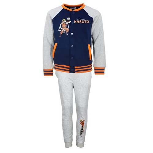 Naruto Jogginganzug Shippuden Baseball Joggingset Sporthose Hose Sweater Jacke, Gr. 98 bis 128