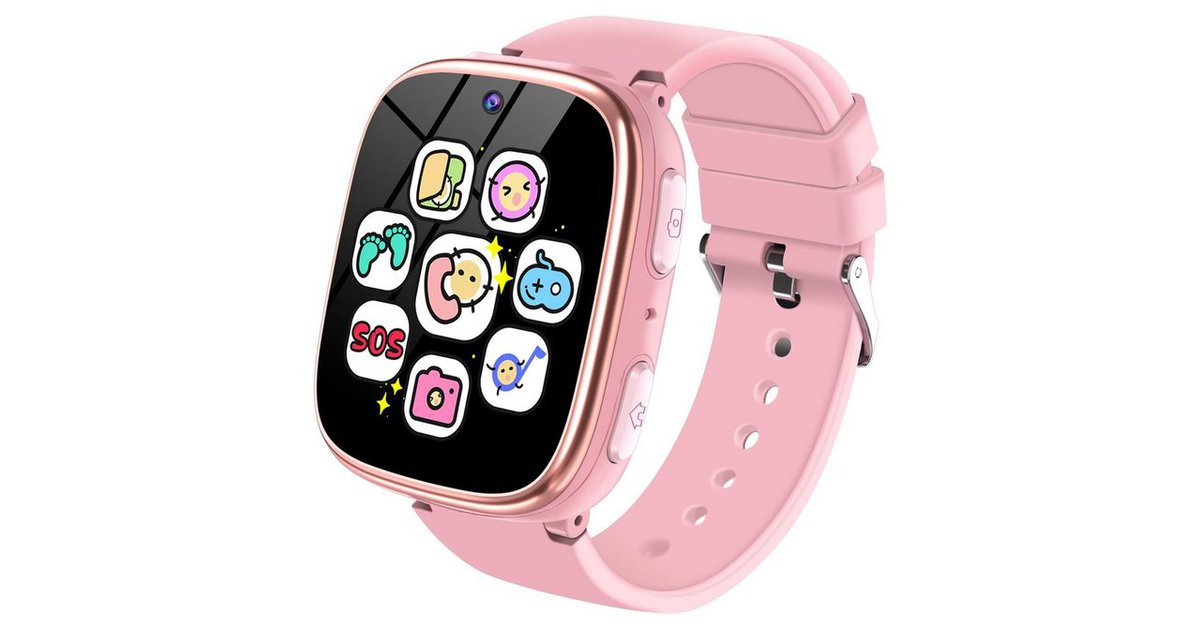 Smartwatch Kids - Activity Tracker - Sporthorloge - Zwart - Lazy Cat Sieraden