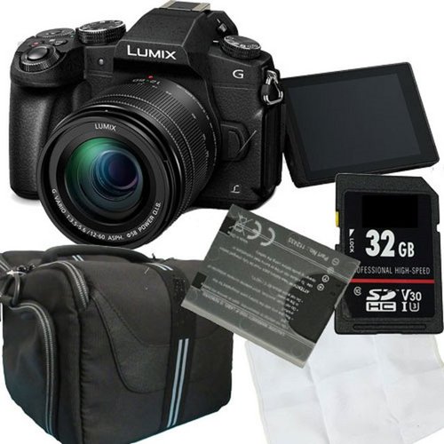 Panasonic Lumix G81+G3,5-5,6/12-60 mm Power OIS Schwarz Set Angebot Systemkamera (inkl. Tasche,Karte,Ersatzakku,Mikrofasertuch,Kamera)