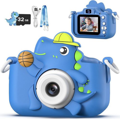 Masterbee Digital Dinosaurier Spielzeug, Weihnachts/Geburtstagsgeschenke Kinderkamera (für Kinder, 1080P HD Kinderspielzeug/Geschenk Junge/Geschenke Mädchen)