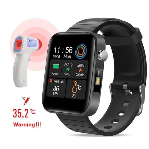 Decome Smartwatch Fitnessuhr, Blutdruck, Temperatur, Sauerstoff, IP67 Smartwatch
