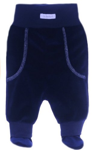La Bortini Nickihose Hose mit Füßchen für Frühchen und Neugeborene warm 44 50 56 62 kuschelig weich, warm, 44 46 50 56 62